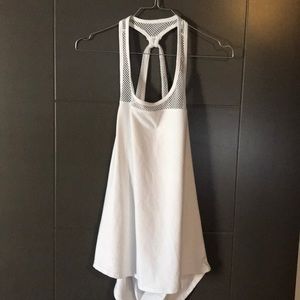 White fabletics tank